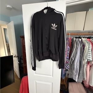 Adidas Black and Gray Hoodie